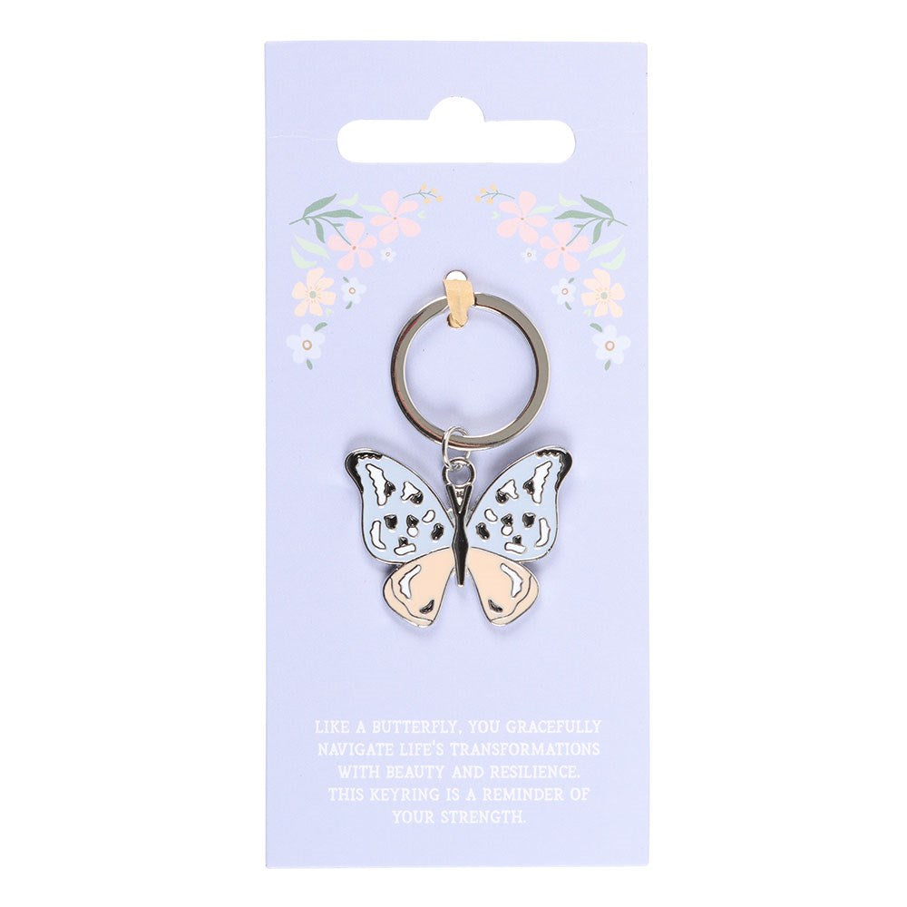 Positivity Butterfly Keyring