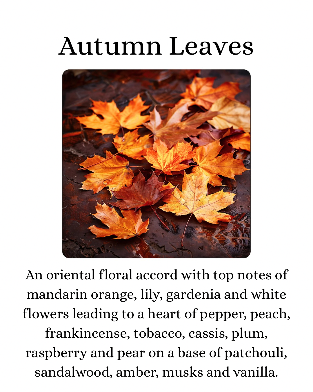 Autumn Leaves wax melts