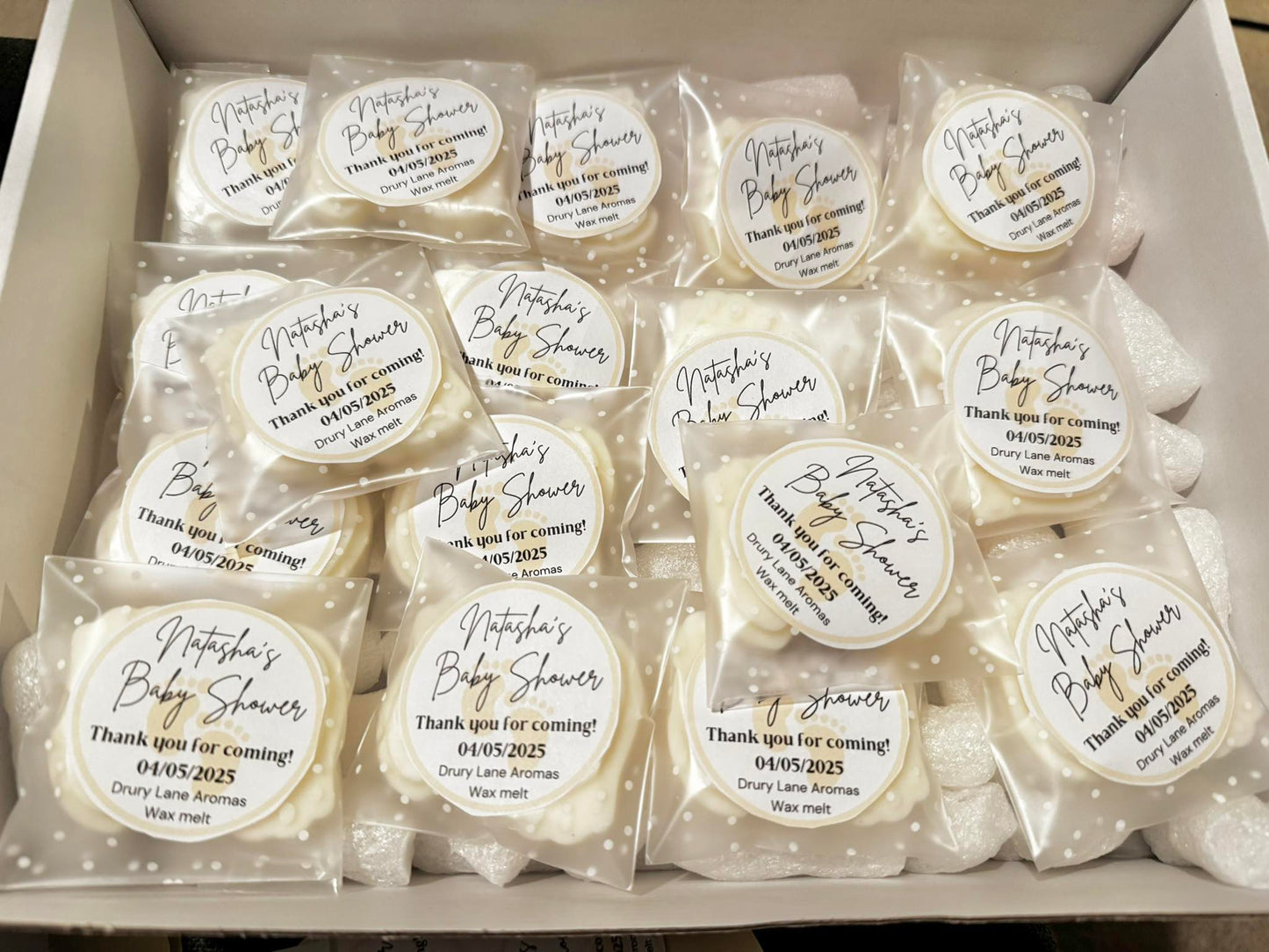 Wax Melt Baby Shower Favours - Personalised