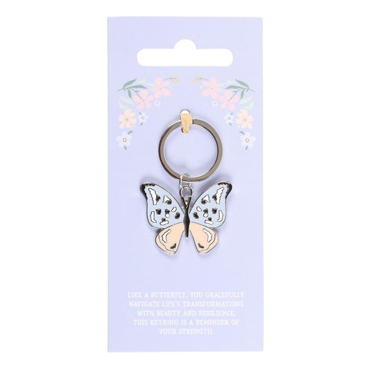 Positivity Butterfly Keyring