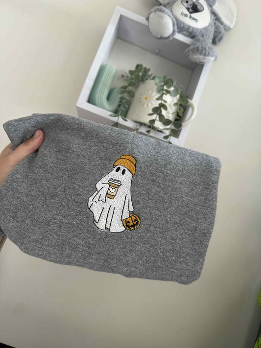 Ghost Coffee Sweatshirt Heather  Grey